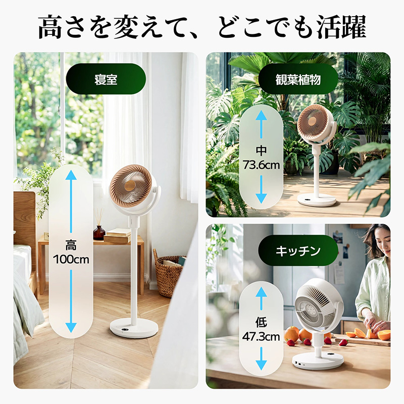 SwitchBot（スイッチボット） スマートサーキュレーター スタンド型