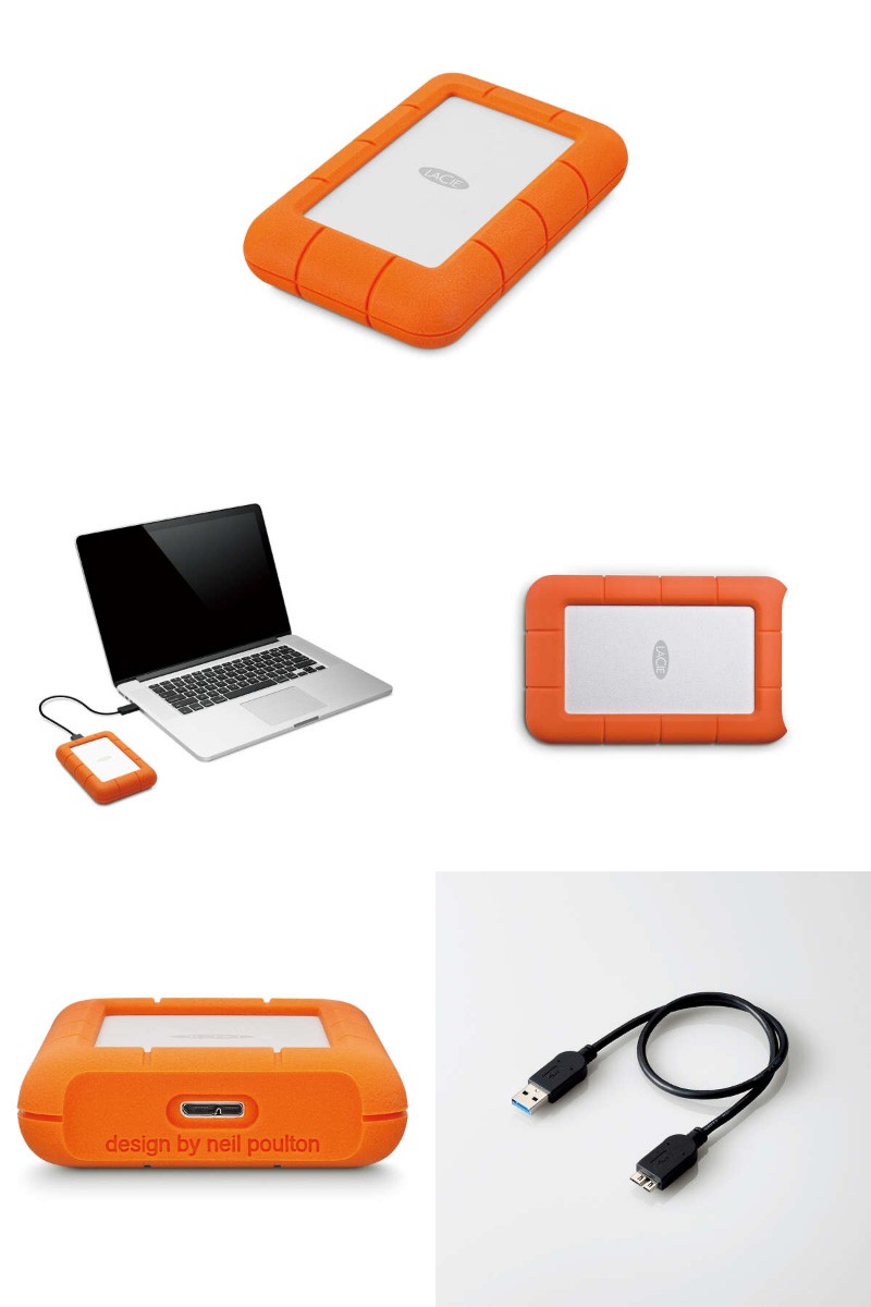 外付けHDD ポータブルハードディスク Lacie ラシー 4TB Rugged