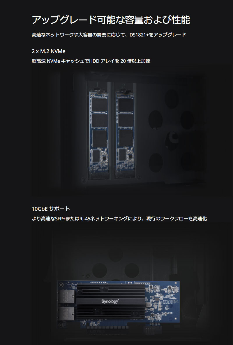Synology シノロジー DiskStation Plusシリーズ DS1821+ 8ベイ Synology シノロジー DiskStation Plusシリーズ DS1821+ 8ベイ