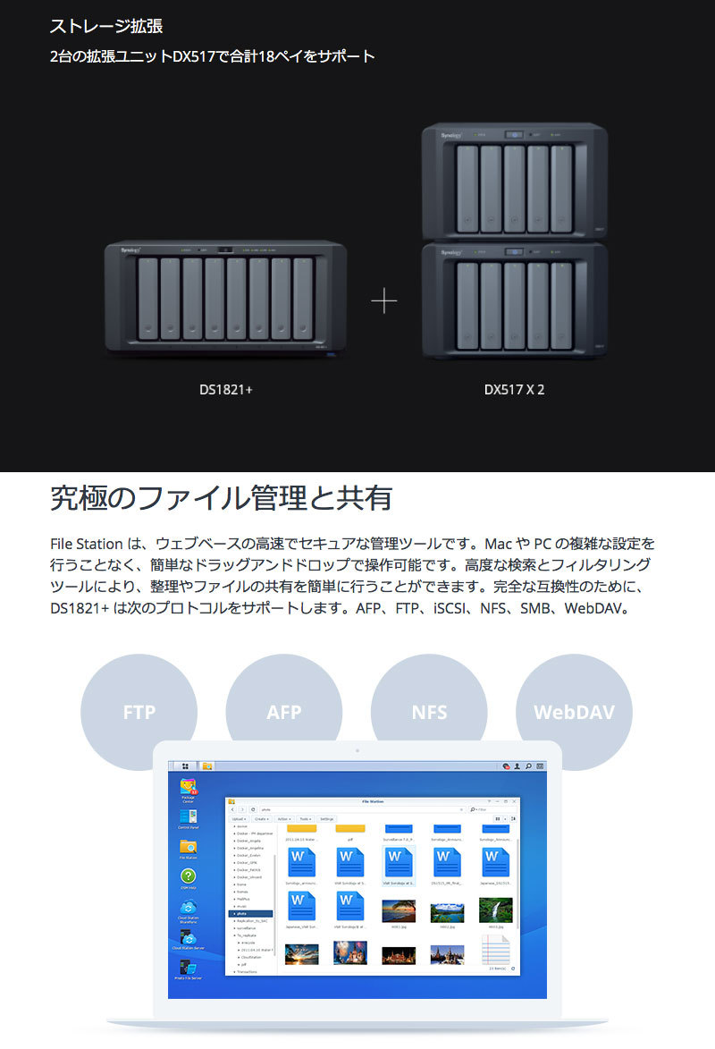 Synology シノロジー DiskStation Plusシリーズ DS1821+ 8ベイ Synology シノロジー DiskStation Plusシリーズ DS1821+ 8ベイ