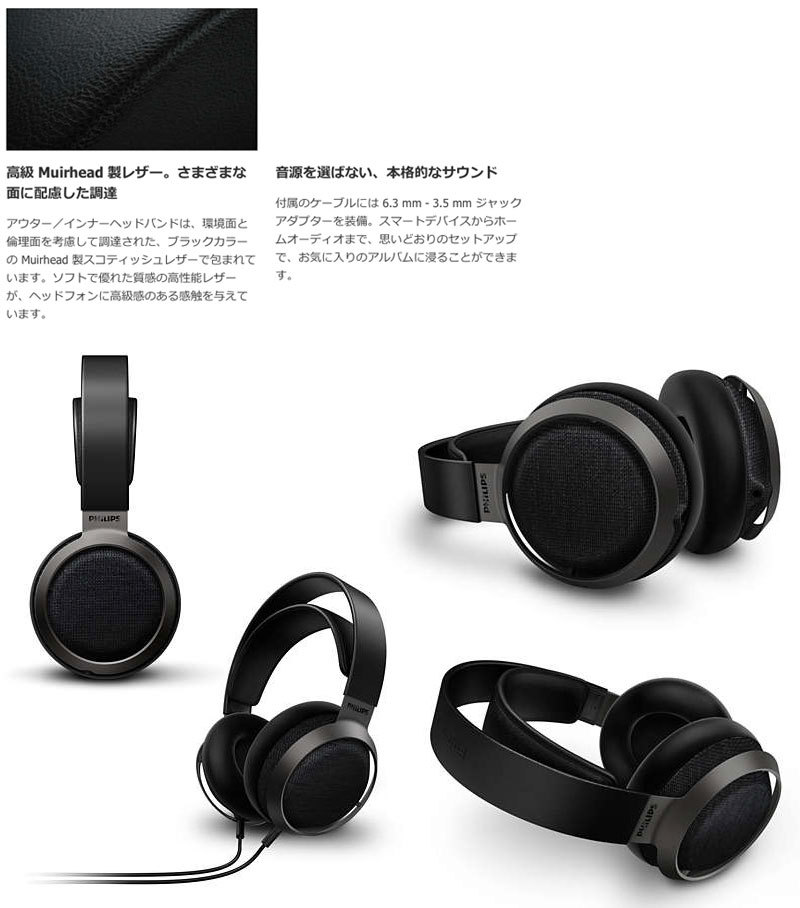 ヘッドホン PHILIPS フィリップス Fidelio X3 ケーブル着脱式 有線ヘッドホン ブラック X3/00 ネコポス不可 : 491434  : キットカットヤフー店 - 通販 - Yahoo!ショッピング