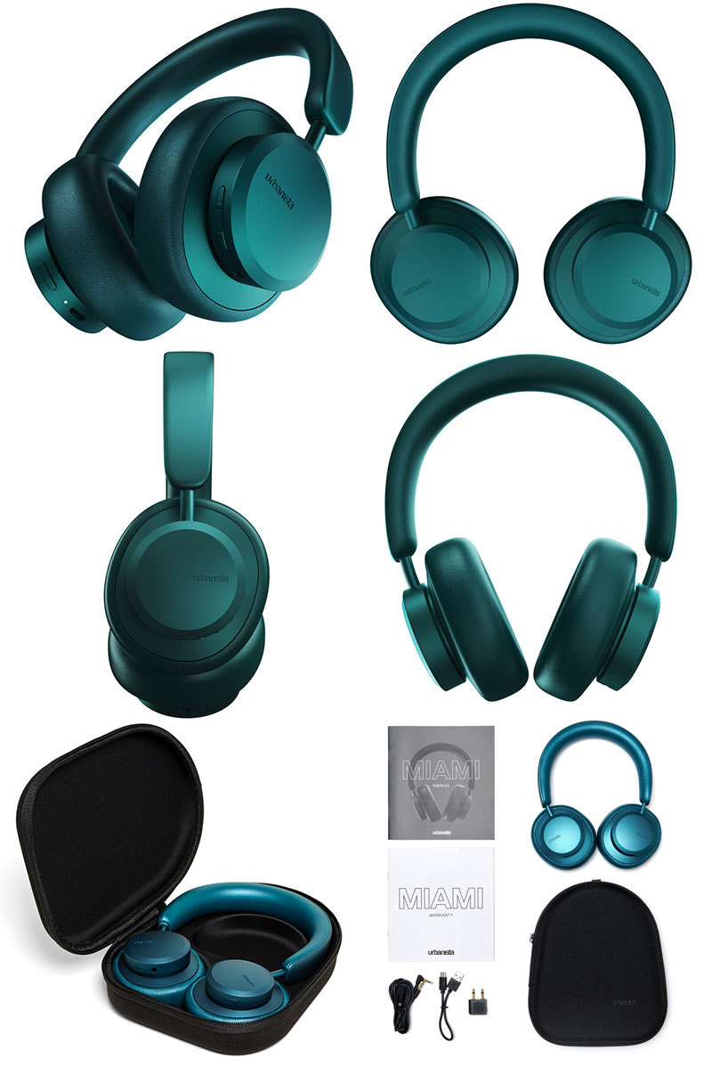 ワイヤレス ヘッドホン Urbanista MIAMI Noise Cancelling Bluetooth 