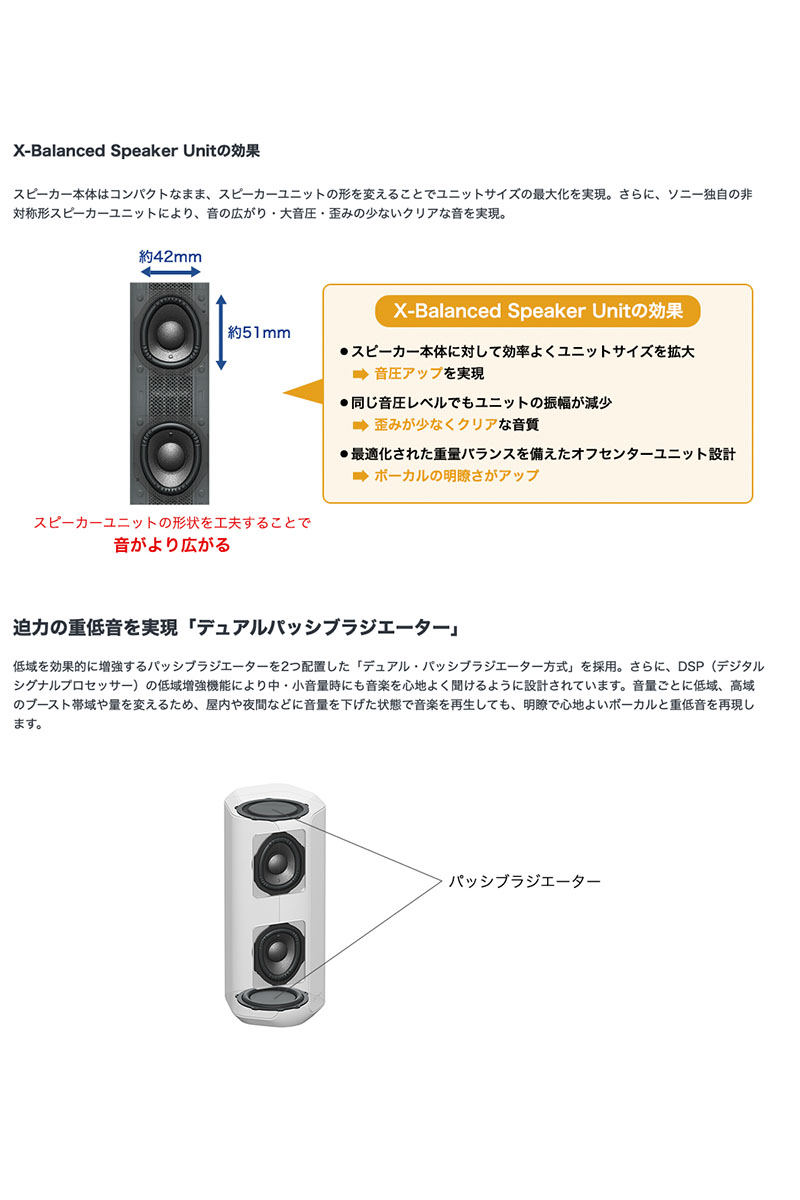 SONY SRS-XE200 Bluetooth 5.2 ワイヤレスポータブルスピーカー ソニー 