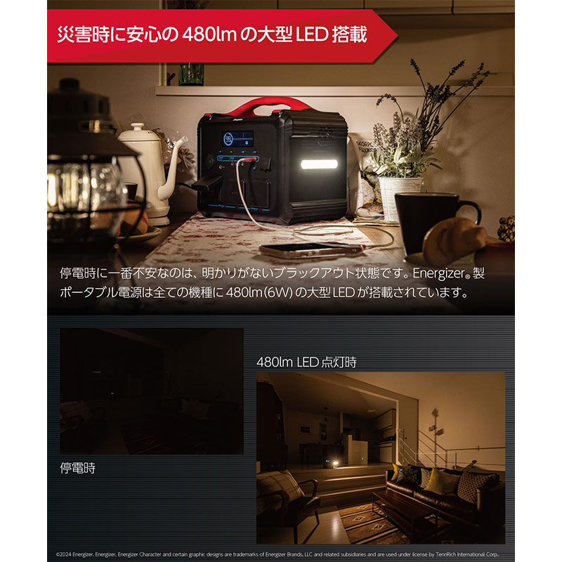 Energizer エナジャイジャー Portable Power Station PPS1100W2F