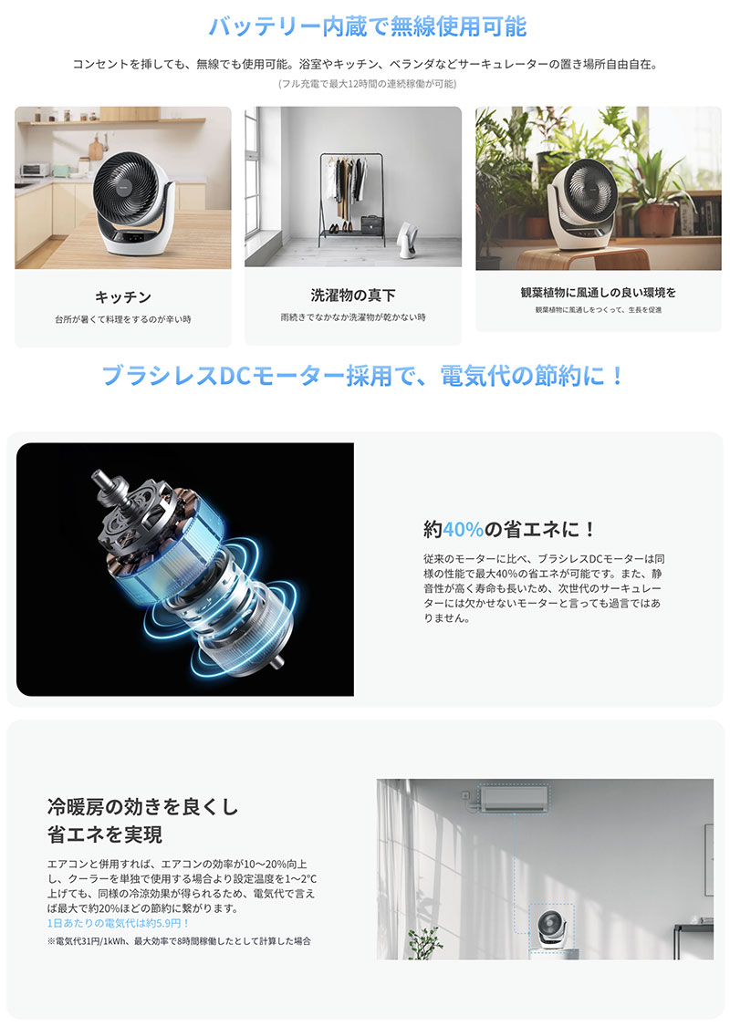 SwitchBot スマート サーキュレーター W3800510 バッテリー駆動 ヨドバシ.com - スイッチボット Switchbot SwitchBot スマート