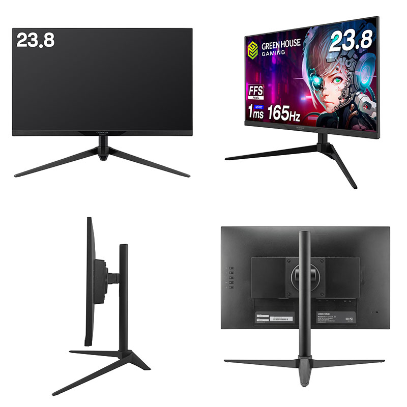 GREEN HOUSE（グリーンハウス） 23.8型 165Hz ゲーミングディスプレイ