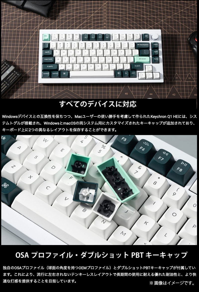 Keychron（キークロン） Keychron Q1 HE 英語配列 マグネットスイッチ