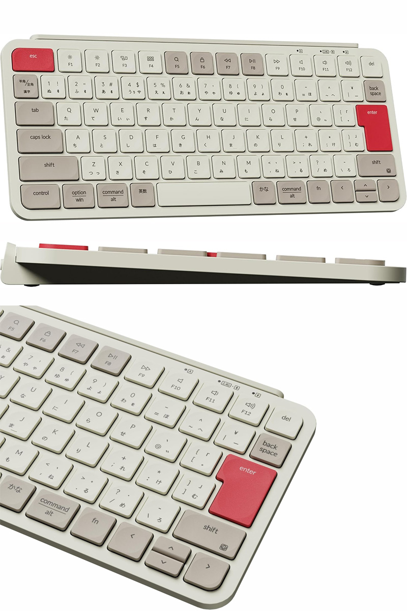 あ*お様 新品同様 Keychron B1 Pro JIS 日本語配列 レトログ Keychron B1 Pro ウルトラスリムワイヤレスキーボード（JIS版
