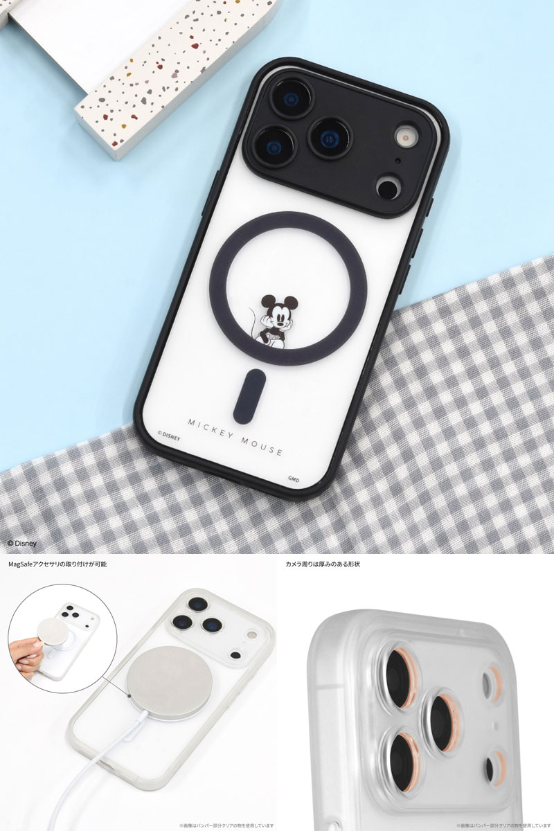 IIIIfit iPhone 17 Pro ケース ミッキーマウス ディズニーキャラクター
