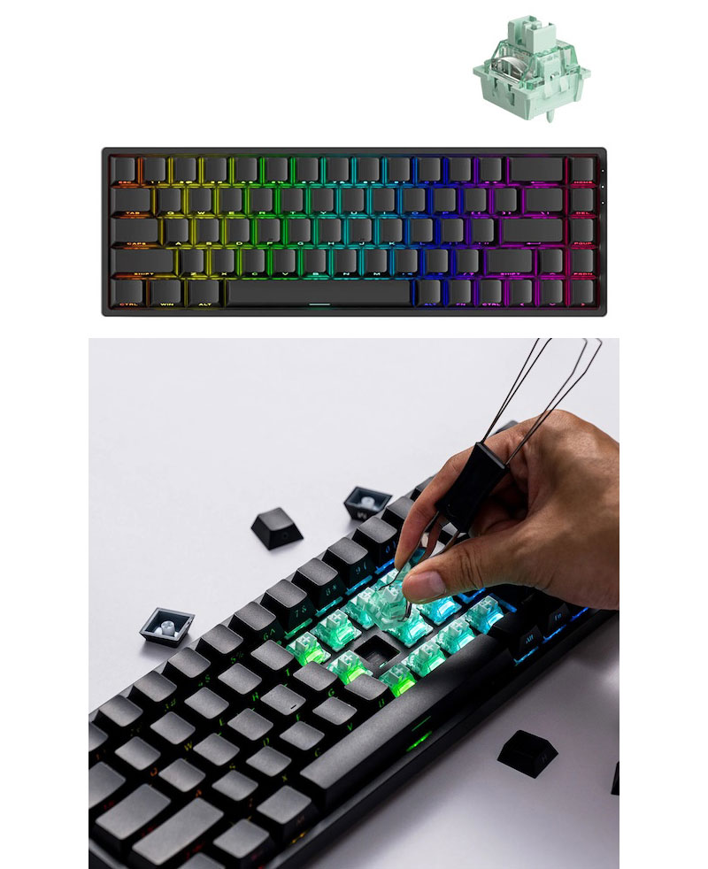 MONSGEEK MonsGeek FUN68 HE 無線 Glare ラピッドトリガー対応 65