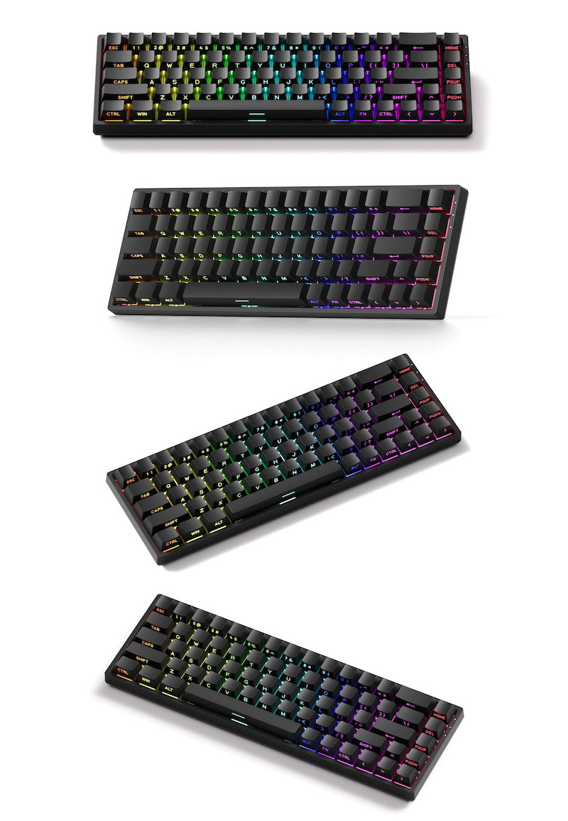 MonsGeek FUN68 ラピッドトリガー ゲーミングキーボード カスタム品 MONSGEEK MonsGeek FUN68 HE 無線 Flash ラピッドトリガー対応 65