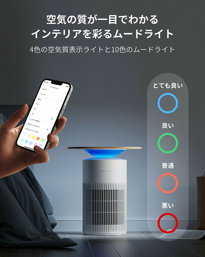 SwitchBot（スイッチボット） ペット専用設計 テーブル機能付き 空気