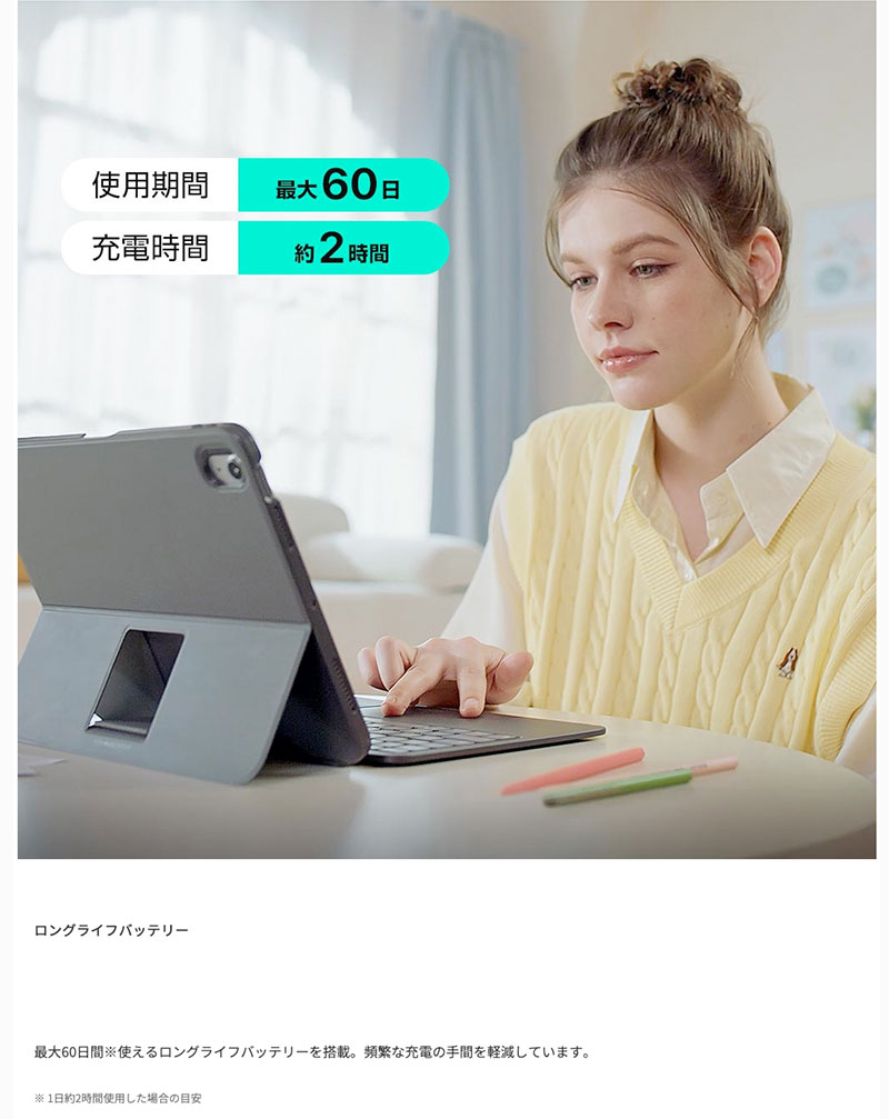 ESR ESR iPad A16 11世代 / 10.9インチ iPad 10 FLEX 着脱式キーボード