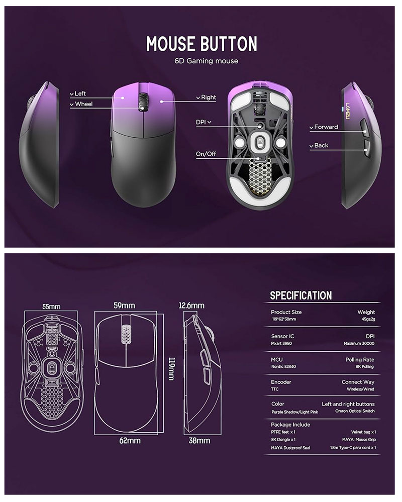 LAMZU LAMZU Maya Champion Edition 8Kレシーバー付属 ワイヤレス