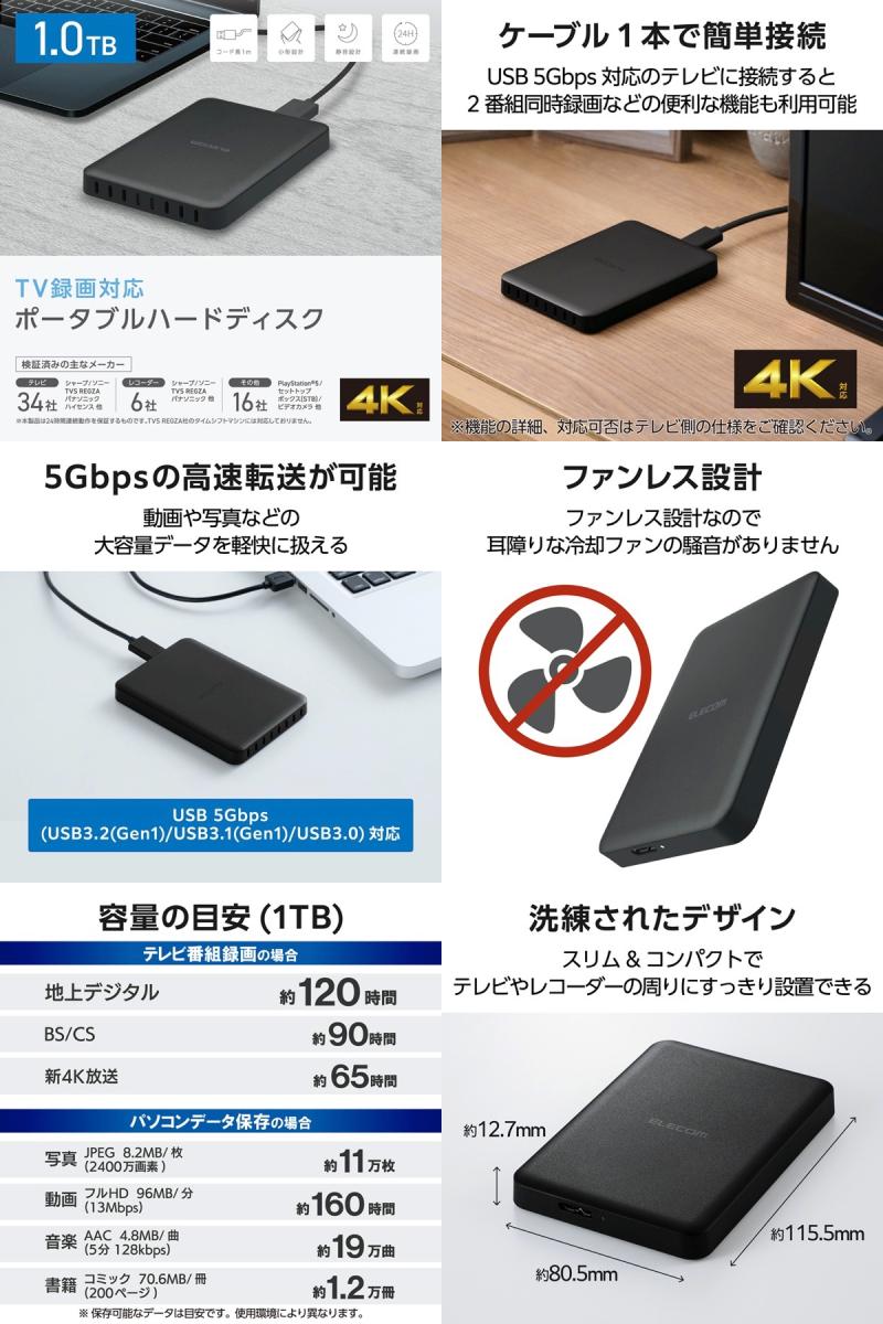 ELP-HTV010UBK：1TBの画像