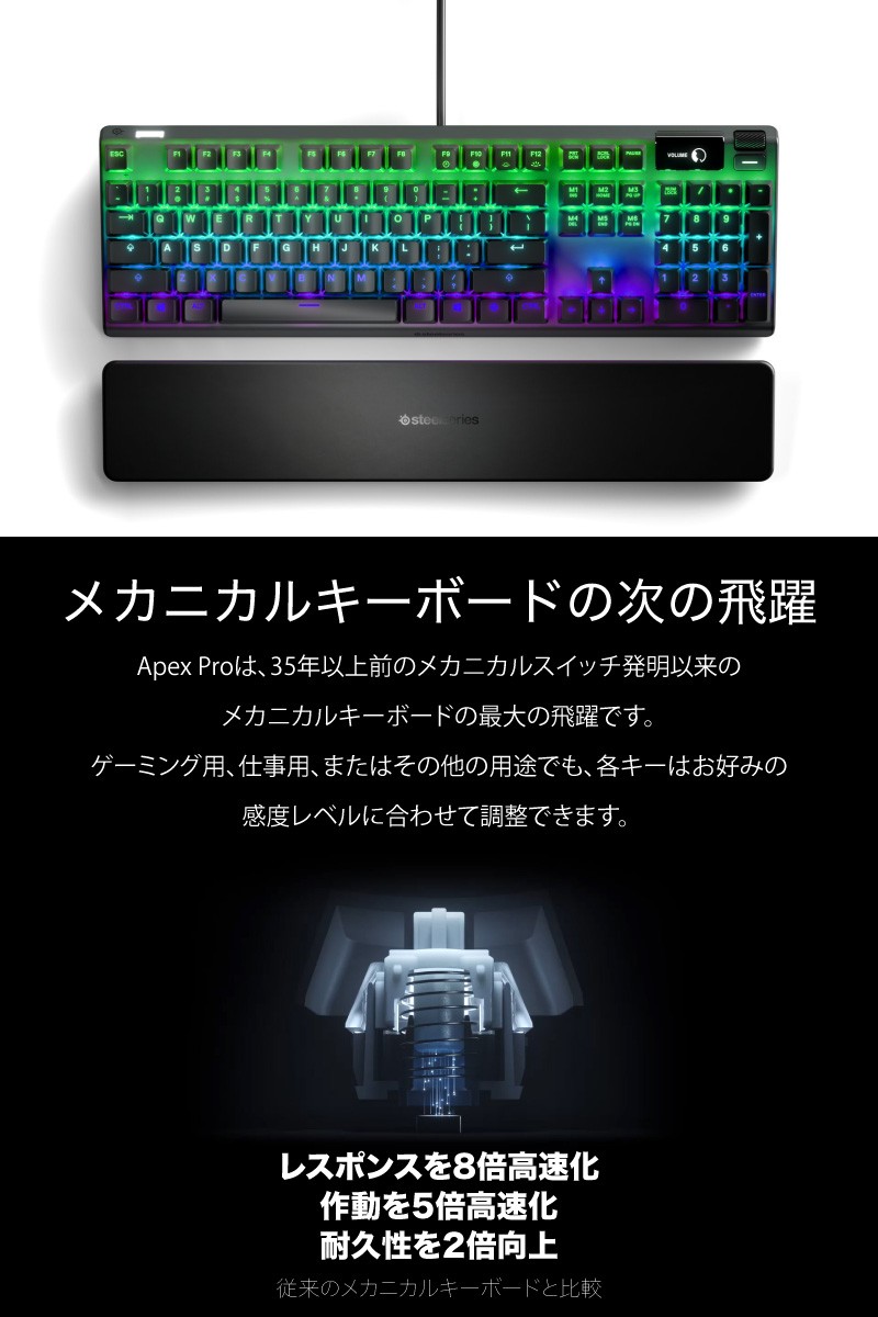 ゲーム各種 Amazon.co.jp: SteelSeries ゲーミングキーボード 有線 英語配列