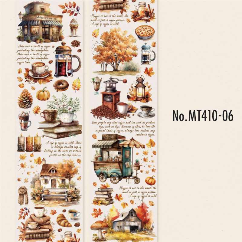 海外マスキングテープ巻売り コーヒーショップ 風景マスキングテープ人物マステ コラージュ 素材 マスキングテープ マステ コーヒー カフェ 風景 女性