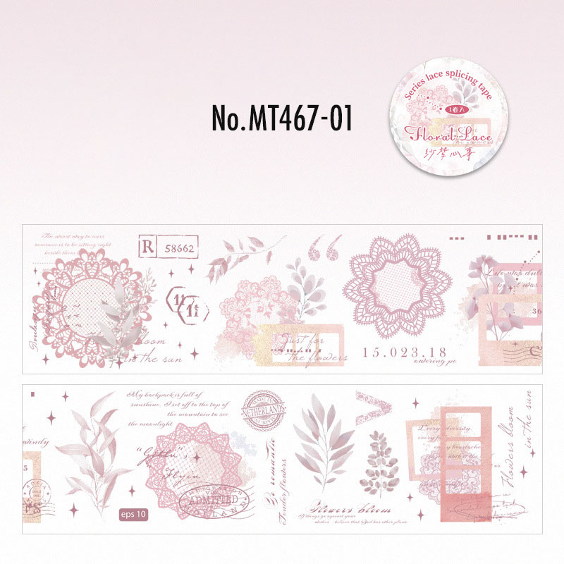 コラージュ 素材 マスキングテープ マステ 英字 レース 植物 おしゃれ