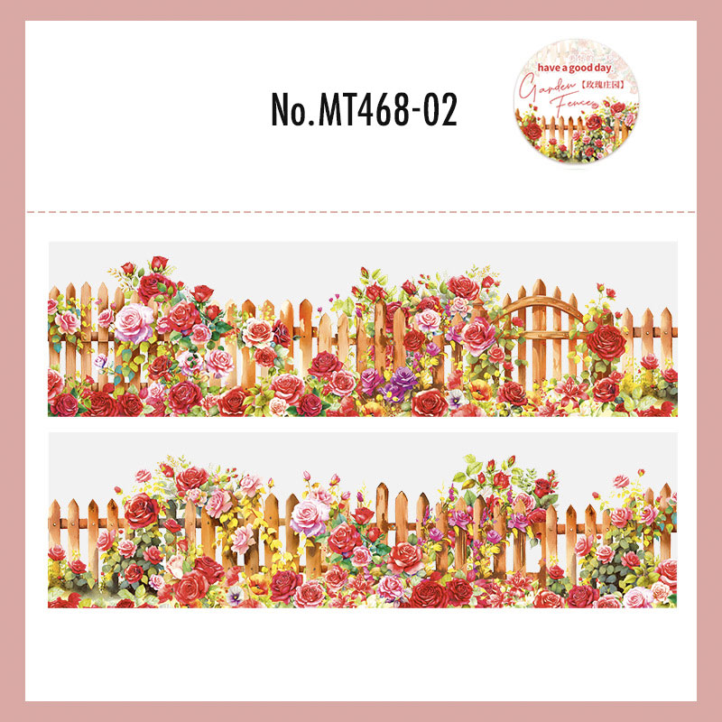 コラージュ 素材 マスキングテープ マステ 花 庭 フラワー ガーデン