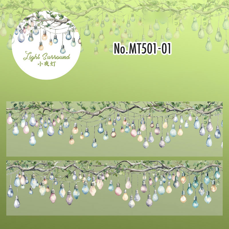 コラージュ 素材 マスキングテープ マステ 明かり ライト 電球