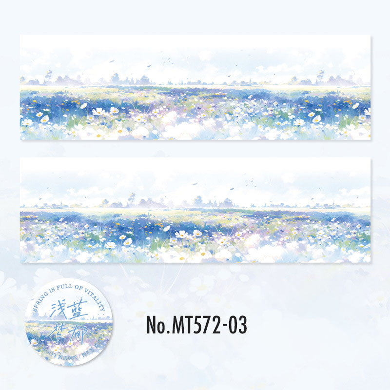 コラージュ 素材 マスキングテープ 風景 花畑 景色 花 フラワー 草原