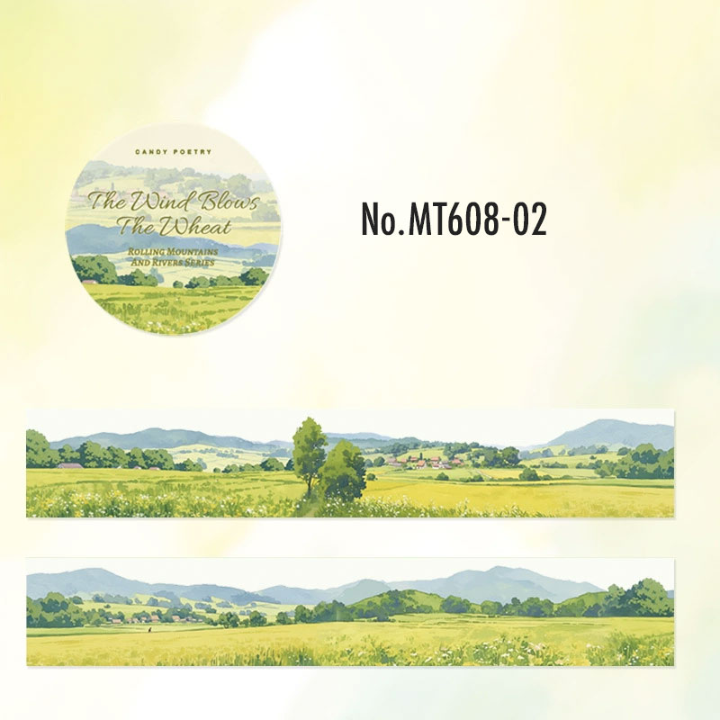 コラージュ 素材 マスキングテープ マステ 風景 背景 景色 ラベンダー