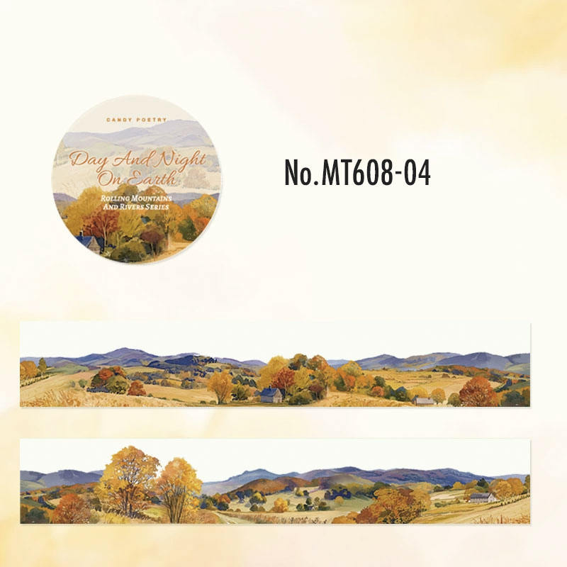 コラージュ 素材 マスキングテープ マステ 風景 背景 景色 ラベンダー