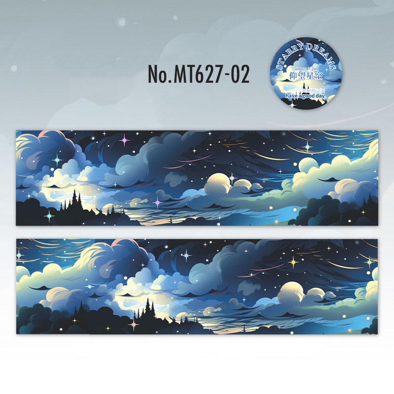 コラージュ 素材 マスキングテープ マステ 星空 宇宙 装飾 星 夜空