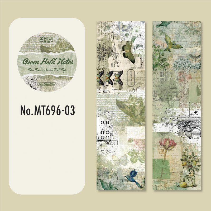 MT696 おしゃれ 楽譜 英字 手紙 建物 蝶々 フィルム マステ ロール
