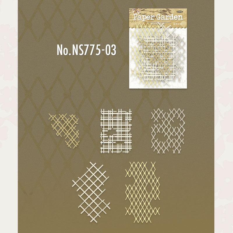 NS775 網 ネット ステンシルシート 幾何学模様 ハート 装飾 コラージュ