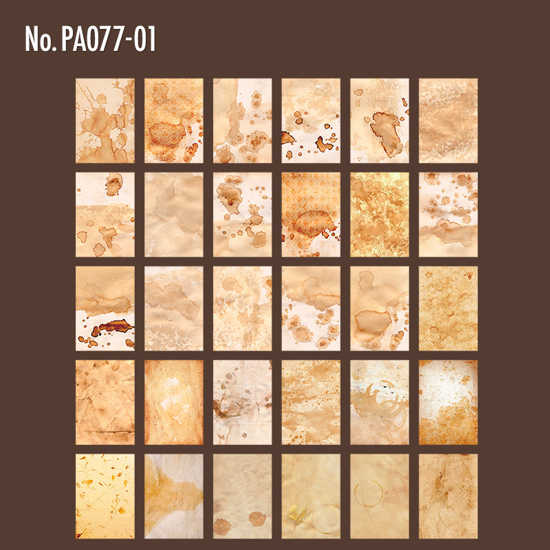 コラージュ 素材 デザイン ペーパー コーヒー 珈琲 ジャンクジャーナル