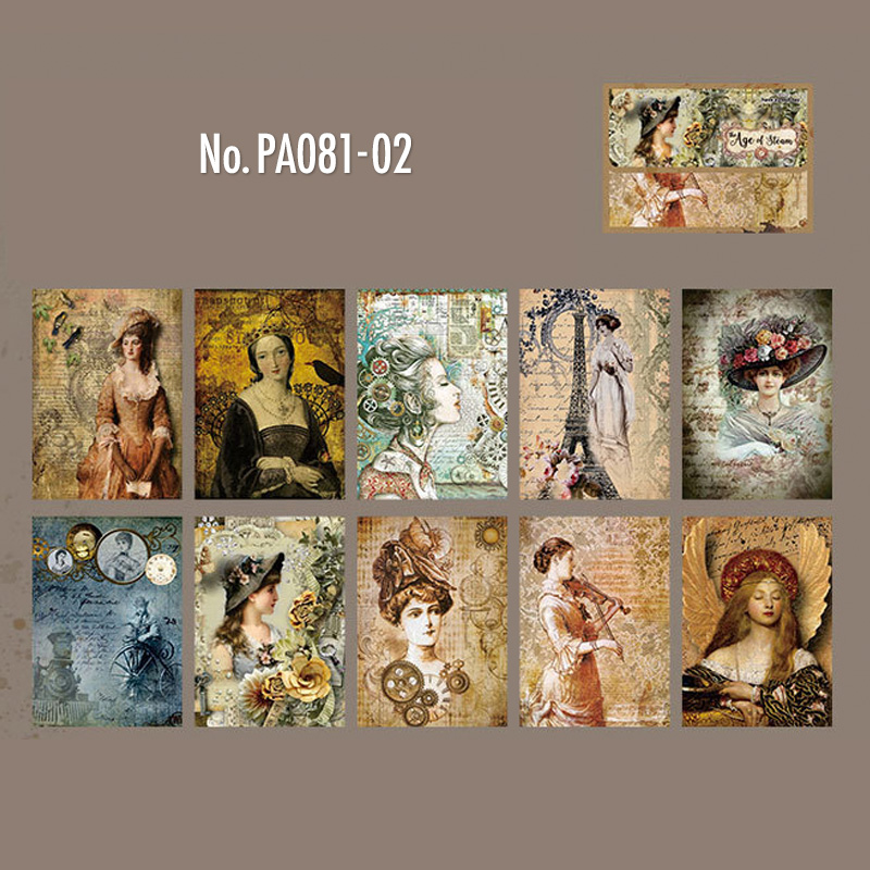 コラージュ 素材 デザイン ペーパー 硫酸紙 ジャンクジャーナル