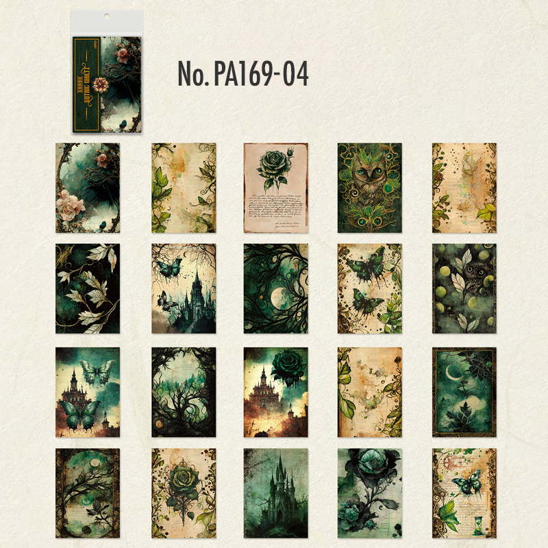 コラージュ 素材 デザイン ペーパー 薔薇 ローズ ダーク ジャンク