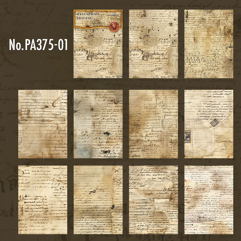 コラージュ 素材 デザイン ペーパー 手紙 英語 英文 楽譜 ジャンク