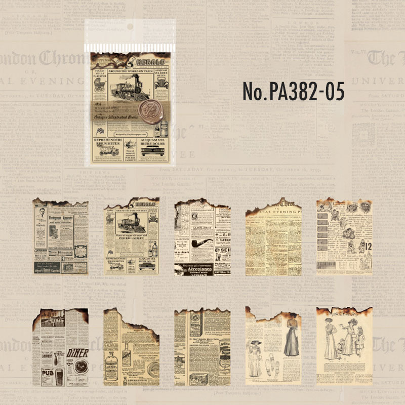 コラージュ 素材 デザイン ペーパー 手紙 英語 楽譜 英文 ジャンク