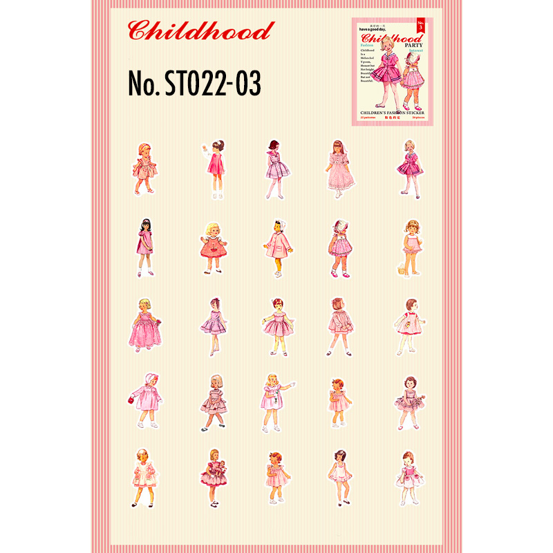 コラージュ 素材 シール 人物 女の子 ジャンクジャーナル アンティーク