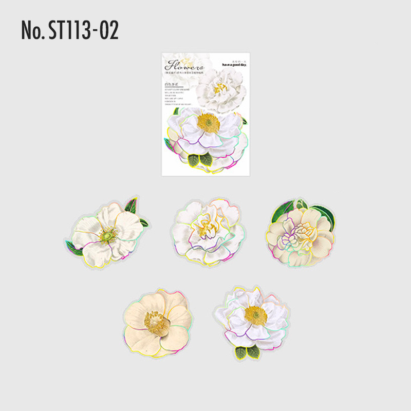 コラージュ 素材 シール 花 フラワー 薔薇 ローズ ジャンクジャーナル