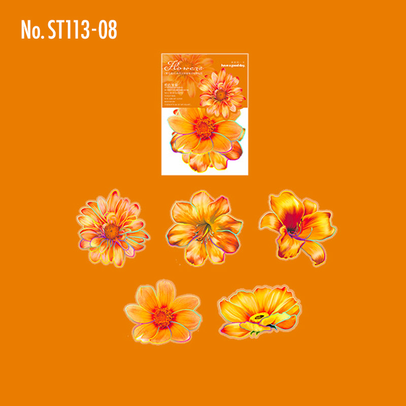 コラージュ 素材 シール 花 フラワー 薔薇 ローズ ジャンクジャーナル