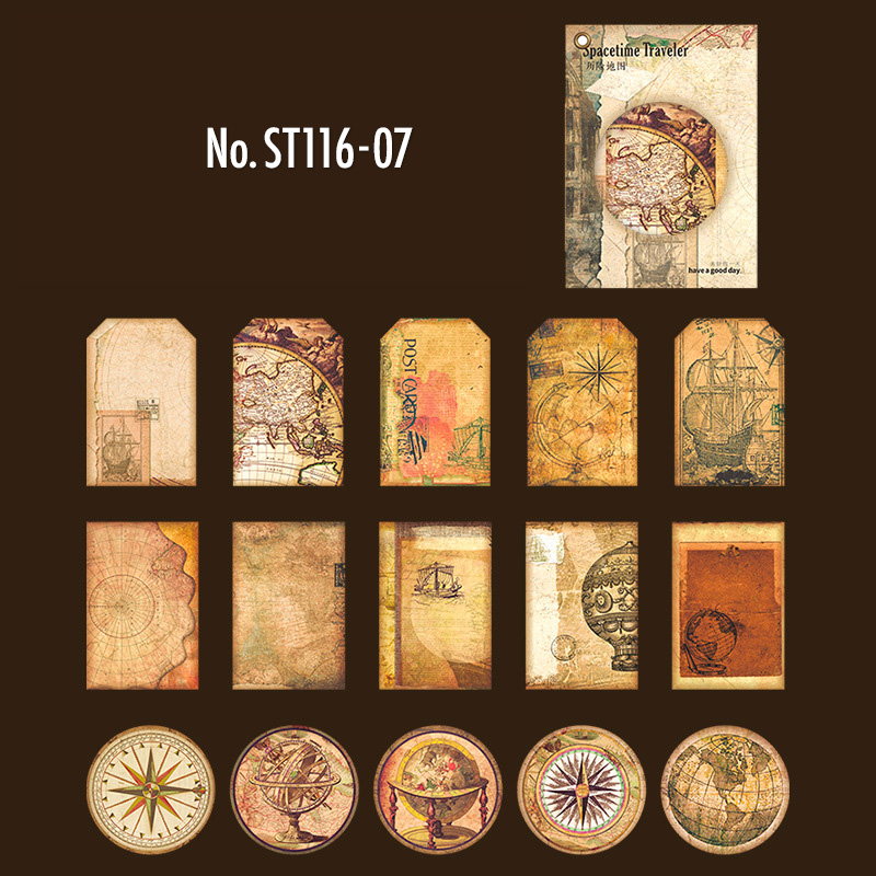 コラージュ 素材 シール ラベル タグ ジャンクジャーナル アンティーク