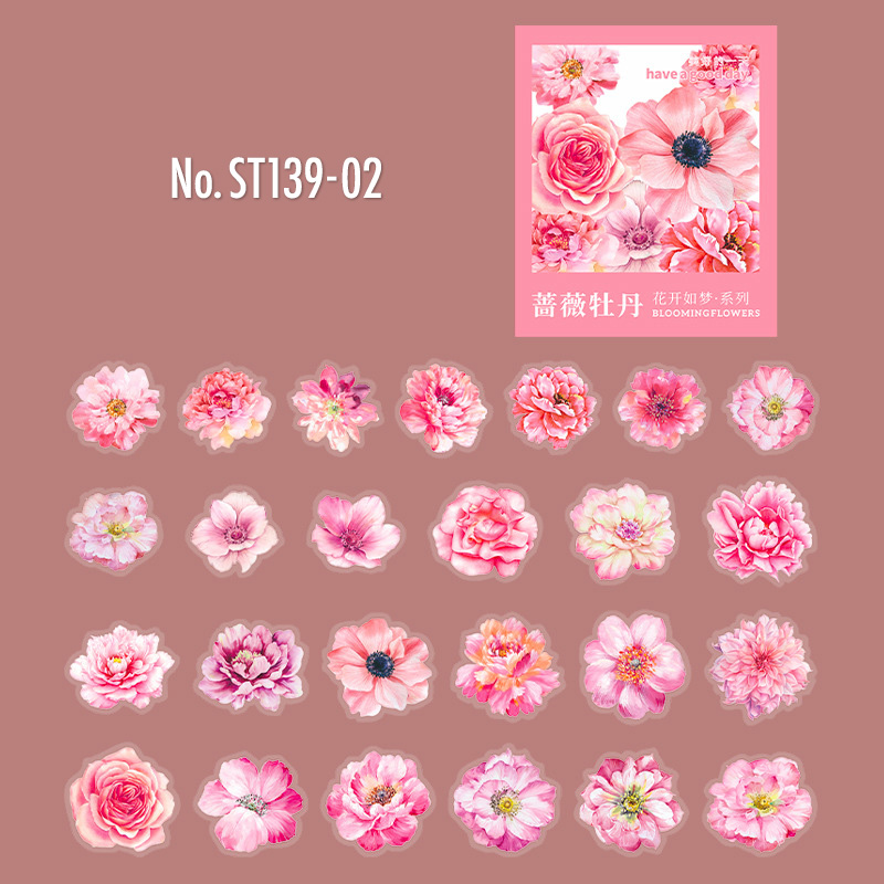 ❤️【J】フローラルグラス♡ハイドランジアの奇跡ステッカー♡15枚