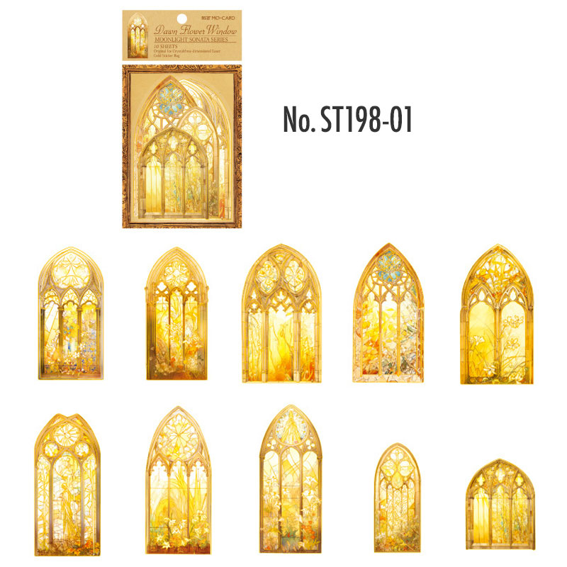 コラージュ 素材 シール ステンドグラス ガラス ステンドガラス