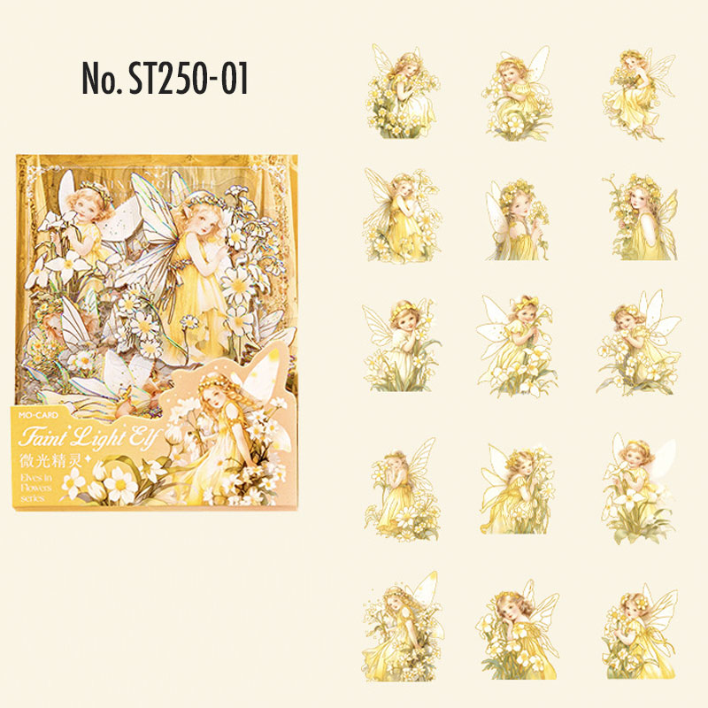 コラージュ 素材 シール 花 妖精 フラワー フェアリー ジャンク