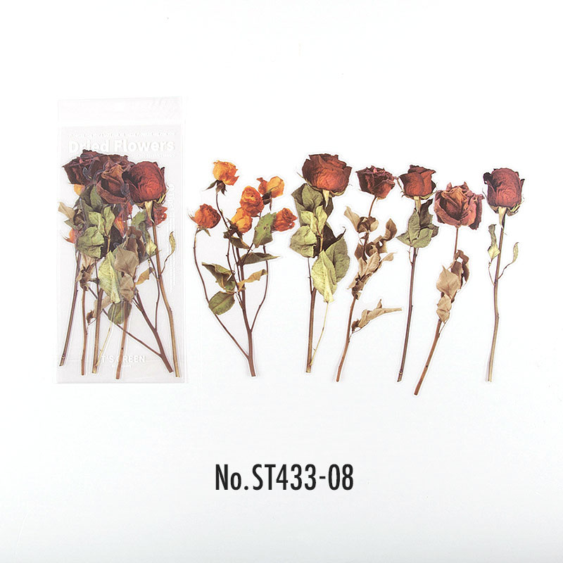 アンティーク タグ コラージュ素材 ハンドメイド ドライフラワー №875W