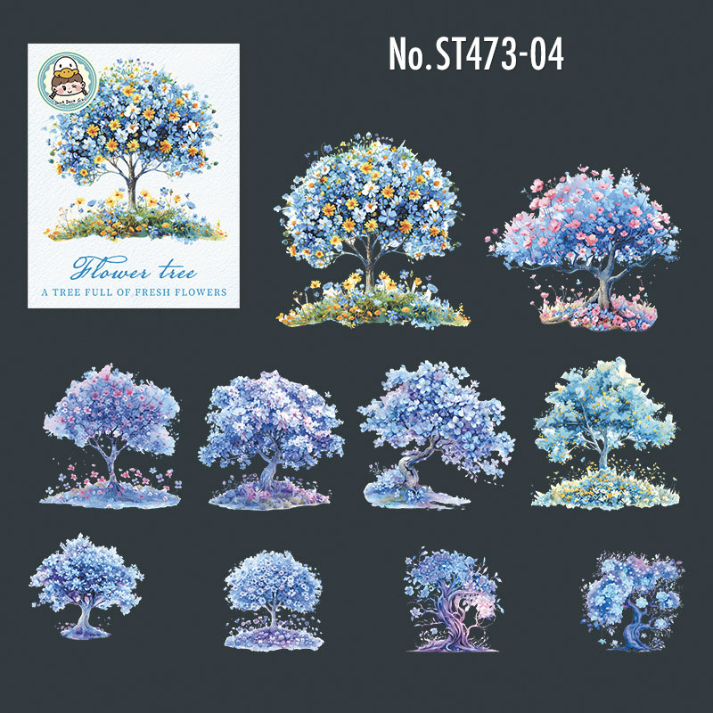 コラージュ 素材 シール 花 木 フラワー 樹木 ジャンクジャーナル