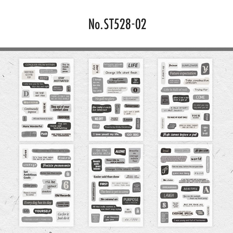 コラージュ 素材 シール 英語 フレーズ 英字 アルファベット 英単語