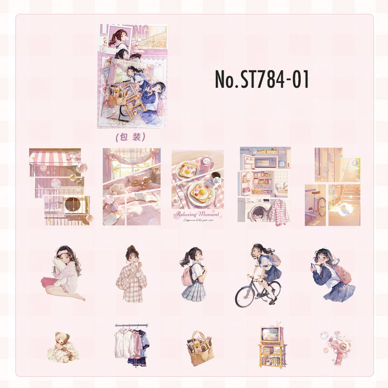 ST784 人物 女性 女の子 学校 部活 勉強 制服 高校生 コラージュ素材