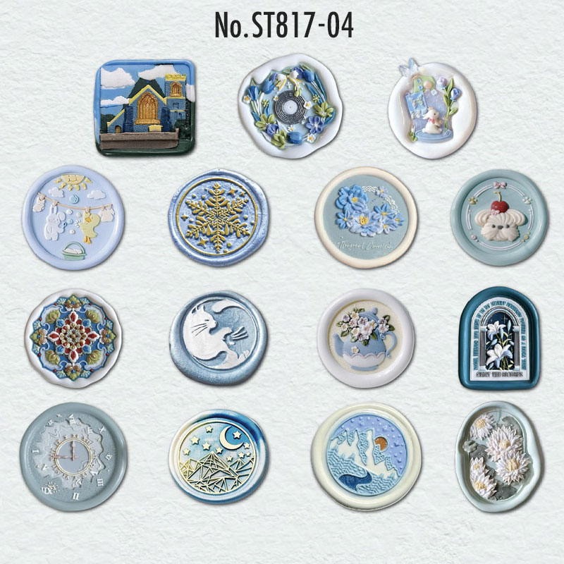 ST817 シーリングスタンプ シール 封蝋 手紙 コラージュ素材