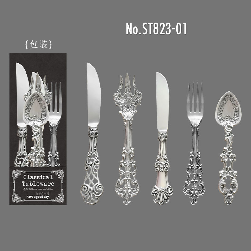 ST823 カトラリー フォーク スプーン ナイフ 銀食器 洋食器 テーブル