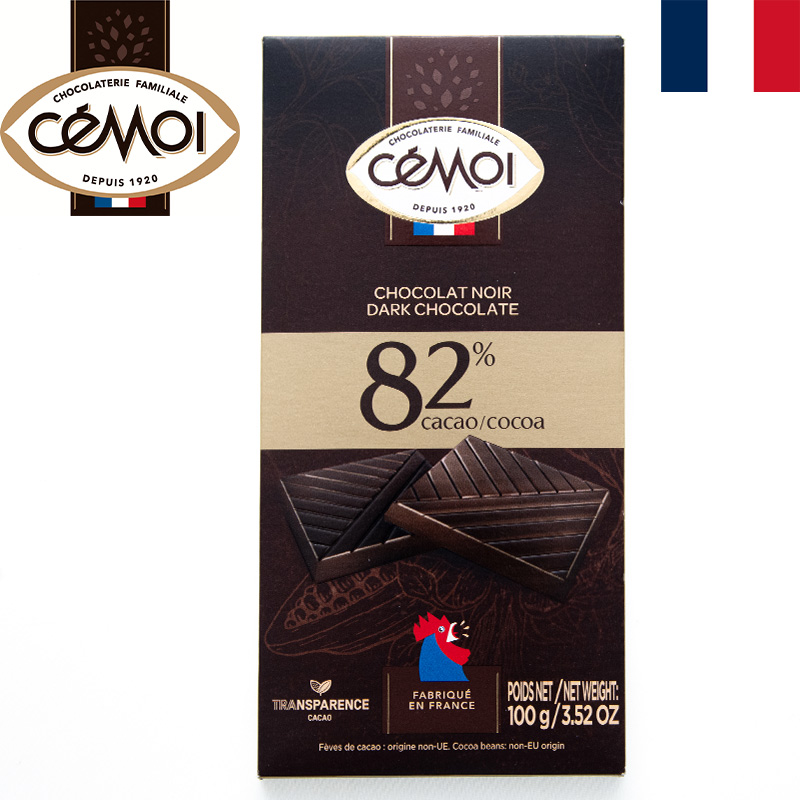 CEMOI セモア 82%ダークチョコレート100g 板チョコレート ハイカカオ