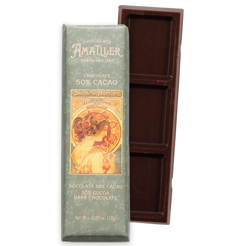 Amatller アマリエ カカオ50%バーチョコレート 18g アルフォンス